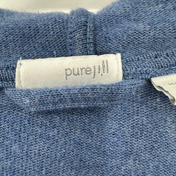 Pure Jill Cardigan Sweater Women SMALL Hoodie Pockets Comfort Loungewear Relaxed - Picture 3 of 9